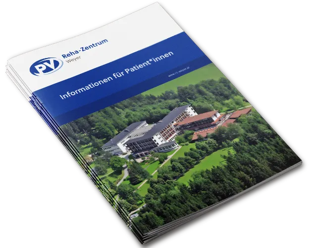 Titelbild Patientenbroschüre Reha-Zentrum Weyer
